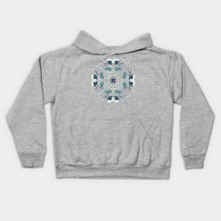 Paisley flower design Kids Hoodie